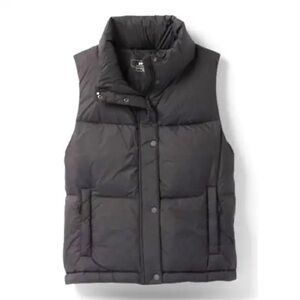 prAna NWT Hellebore Down Vest Charcoal Medium W1320224